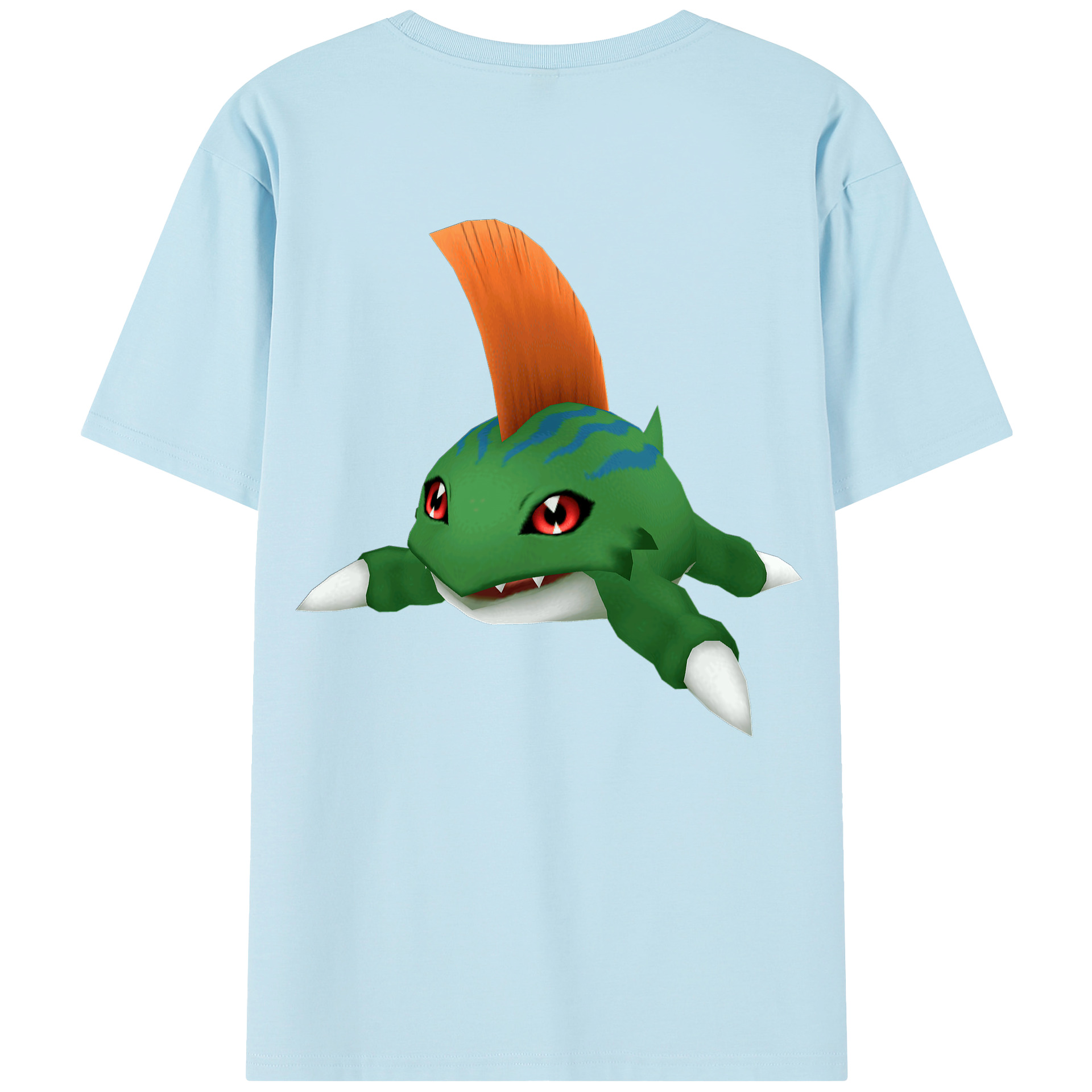 （画像用） Digimon デジタルモンスター/デジモン 綿100％半袖Tシャツ（背面プリント）